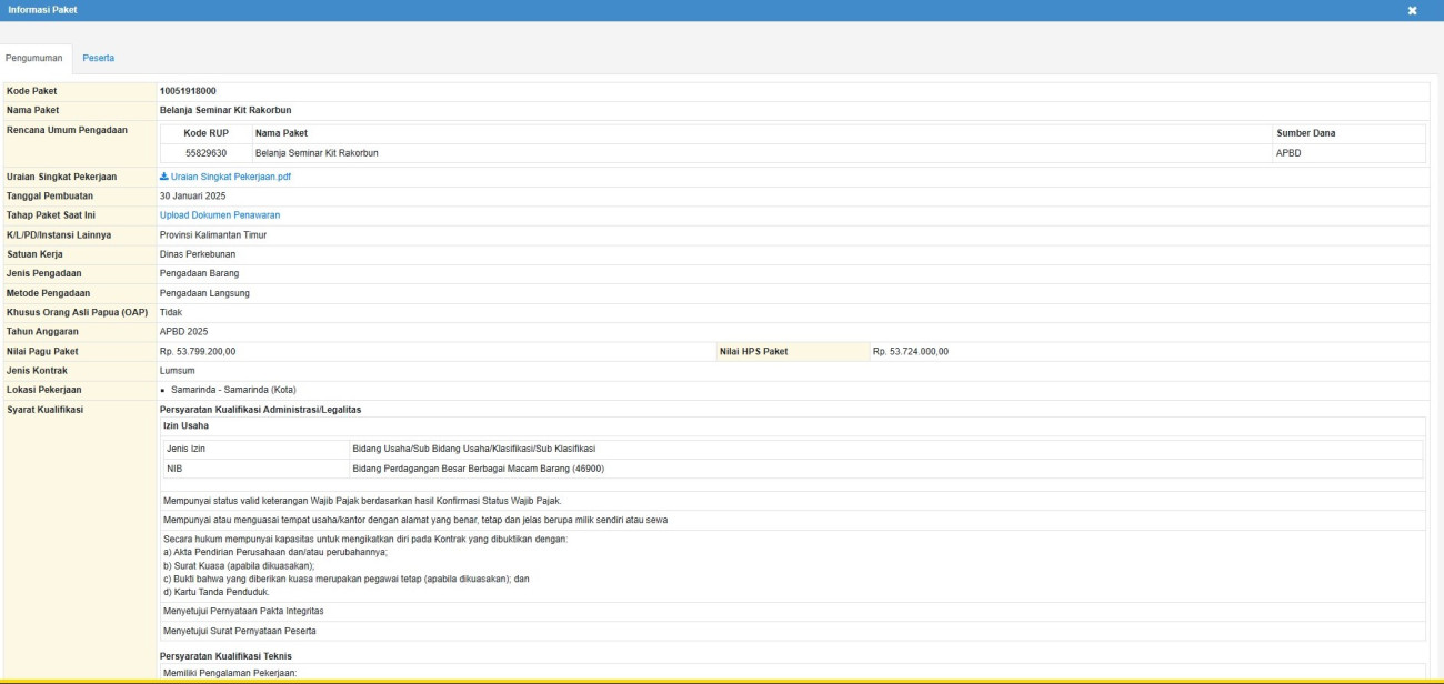 Belanja Seminar Kit Rakorbun