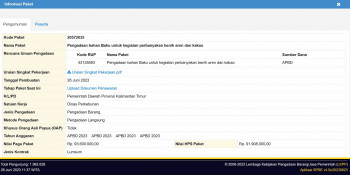 Pengadaan Bahan Baku Untuk Kegiatan Perbanyakan Benih Aren dan Kakao 